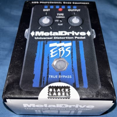 EBS Metaldrive Bass Metal Drive Universal Distortion Guitar Effect