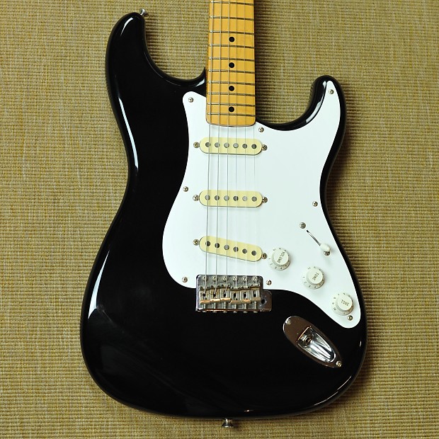 品多く Fender Japan '57 Stratocaster Reissue - 1980's MIJ - Black ギター