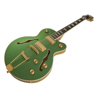 Epiphone UpTown Kat ES Semi Hollow Body Electric Guitar (Emerald Green Metallic) image 3