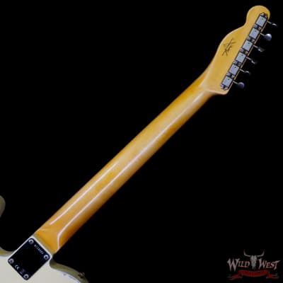Fender Custom Shop 1962 Telecaster Custom Rosewood Slab Board Hand-Wound Pickups Relic Vintage White image 5