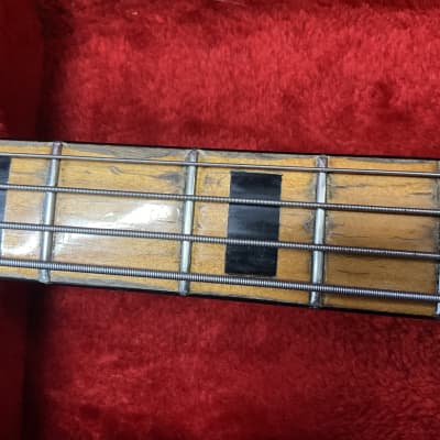 Fender Jazz Bass made in USA( 1973 ) 1972-1974 Maple Neck Pearl Block Inlays in good condition with original hard case and original owners manual image 7