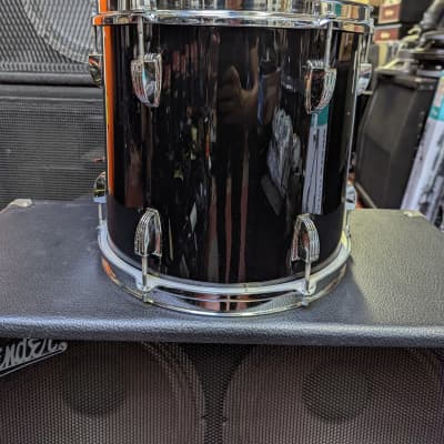 1980s Ludwig Made in USA Black Wrap Rocker 11 x 12" Tom - Looks Really Good - Sounds Great! image 4
