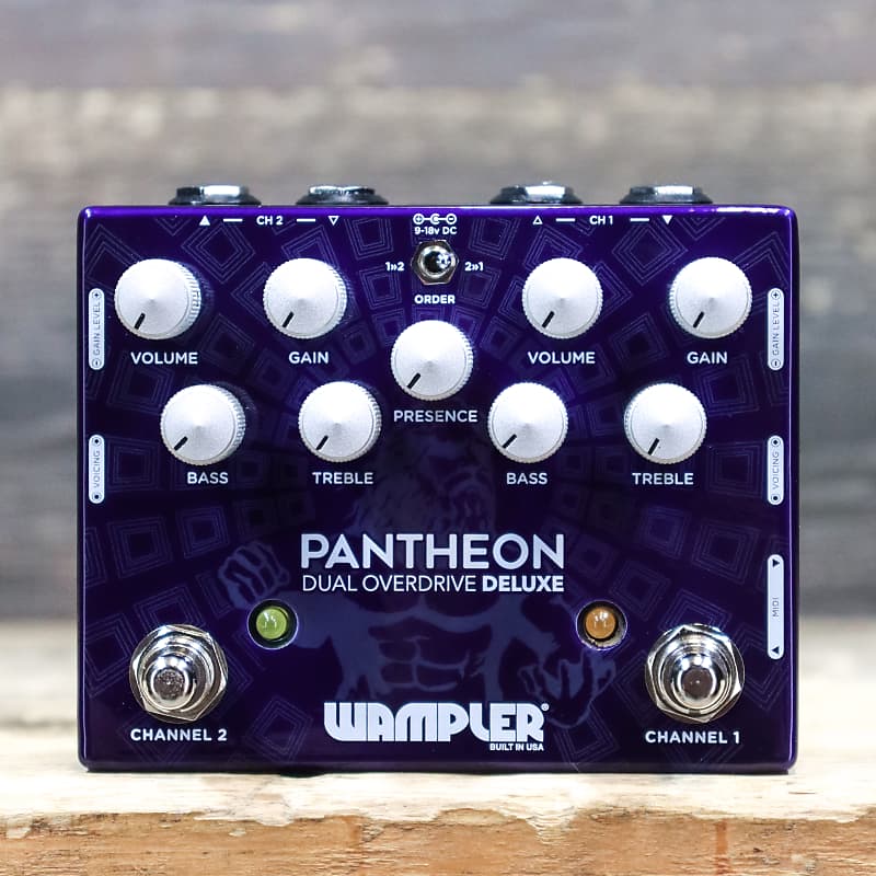 Wampler Pedals Pantheon Deluxe Dual Independent Drive Channels Effect Pedal