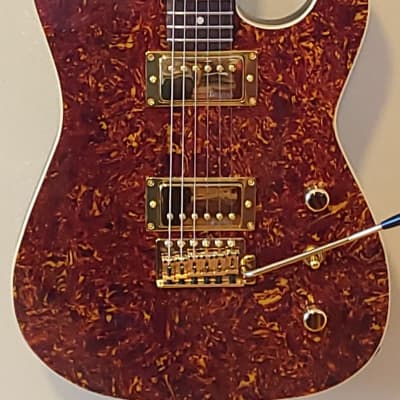 Custom Designed & Crafted Strat Style Serial #038 2023 w/Tortoise Shell Celluloid Covering image 2