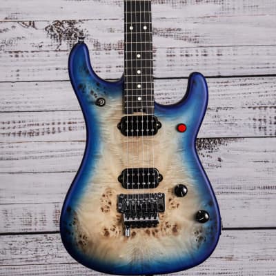 EVH 5150 Deluxe Poplar Burl Electric Guitar | Aqua Burst image 1