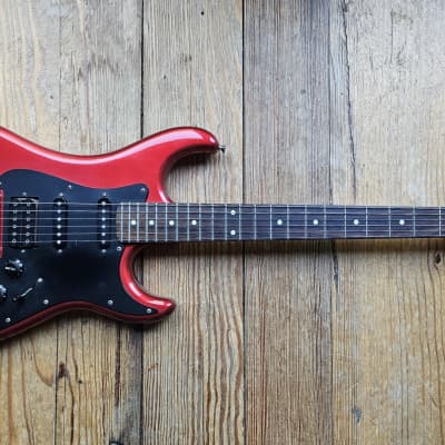 1983-84 Kramer Focus 3000D - Candy Apple Red - Floyd Rose Tremolo with no fine tuners image 1