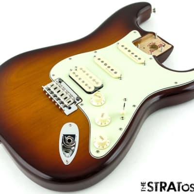 Fender Deluxe HSS Stratocaster Strat LOADED BODY 2 Point Noiseless S-1 Tobacco image 2