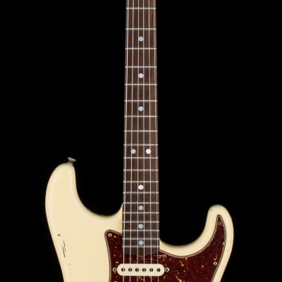 Fender Custom Shop Dennis Galuszka Masterbuilt Empire 67 Stratocaster Journeyman Relic Brazilian RW FB - Vintage White #30606 image 5