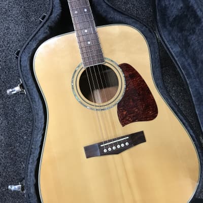 Ibanez Artwood AW-100 acoustic-electric guitar made in Korea 2002 with added fishman matrix infinity pick-up active system with hard case . image 5