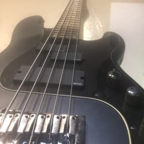 Schecter Diamond-P Custom-5 Active 5-String Bass Satin Black