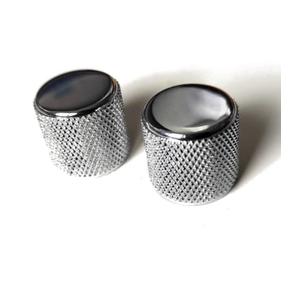 Fender Telecaster / Precision Bass Knurled Dome Knobs (2) | Reverb