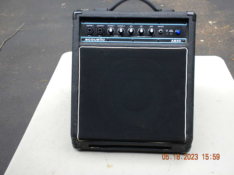 Acoustic AB50 Original Tilt Back Combo Bass Amp 110" 50W Reverb