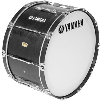 Yamaha MB8300 Field-Corps Marching Bass Drum - 26 x 14 Black image 4