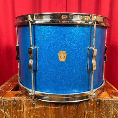 1960s Ludwig 9x13 Club Date Tom Drum Blue Sparkle image 1