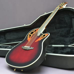 Ovation Custom Elite C778 AX Mid Contour Ac/El Guitar W/Ovation Hard-shell Case image 1