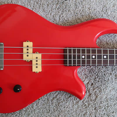 Vintage 1980s BC Rich Eagle Bass NJ Series Red Clean Solid Sound Of Thunder image 2