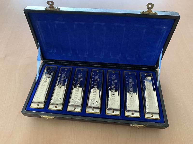 Kay Chicago Blues Harmonica Set of 7 Major Keys Benefits Reverb