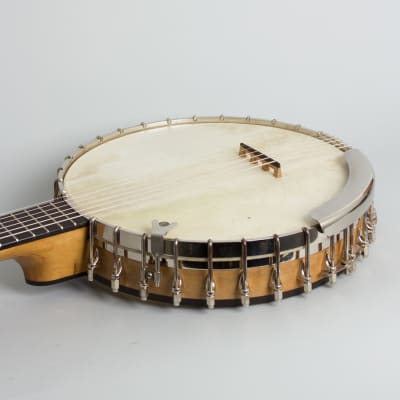 Vega  Little Wonder Guitar Banjo (1924), ser. #76821, black tolex hard shell case. image 7