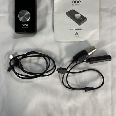 Apogee ONE 1x2 24-Bit 48kHz Portable USB Audio Interface Includes Cables, Manual and CD image 1