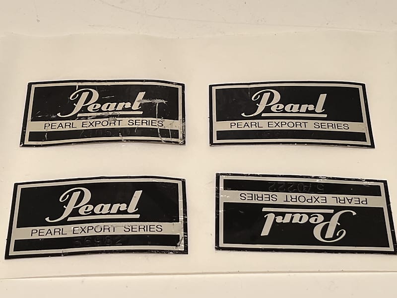 Pearl Export Series Badges x 4 Black image 1
