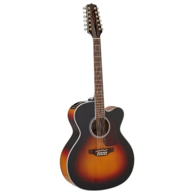 Takamine GJ72CE G Series Jumbo Cutaway 12-String Acoustic-Electric Guitar with Laurel Fingerboard (Gloss Sunburst) for sale