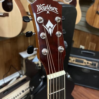 Washburn AG70CE Apprentice Series Acoustic Electric Guitar 2022 - Natural Gloss w/hard case. New! image 6