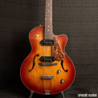 Godin 5th Avenue CW Kingpin II P90 Cognac Burst SF - No Bag/Case image 8