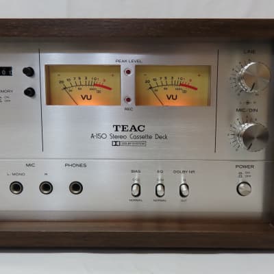 Vintage Teac A-150 Stereo Cassette Tape Deck In Wood Case With Owners Manual image 6