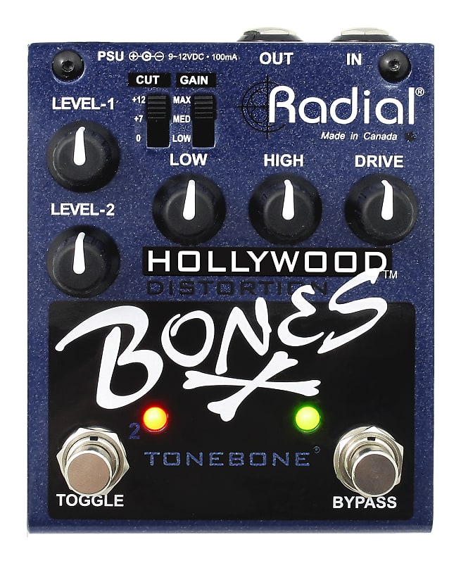 Radial Bones Hollywood 歪み エフェクター2ch Radial Bones Hollywood Distortion & Overdrive Pedal 買取り