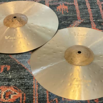 (MINT) Aisen 14” Vintage Hi-Hat Cymbals, Pair image 4