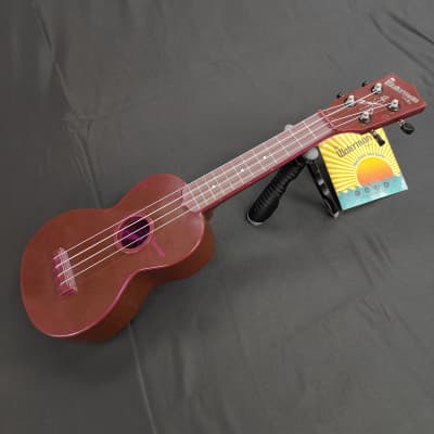 Kala KA-SWF-PL Fluorescent Waterman Series Soprano Ukulele - Purple Grape image 4