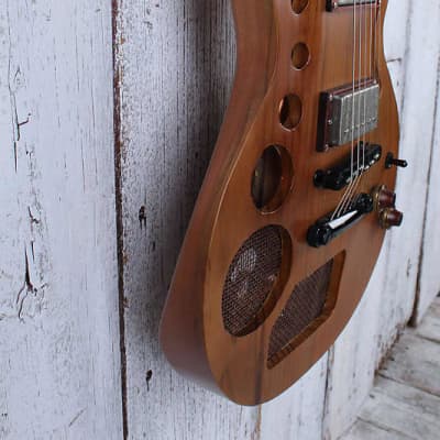 CMG Chris Mitchell USA Custom Ashlee Steampunk Electric Guitar with Gig Bag image 16