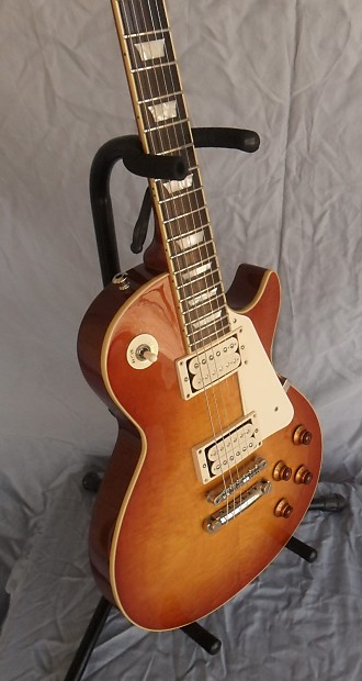 100％本物保証！ Pure E-LP-PM Edwards ESP Material Reverb | Burst Honey 2009 ギター