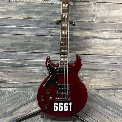 Schecter Left Handed ZV Custom Reissue Double Cut Electric Guitar- Cherry  #27 image 2