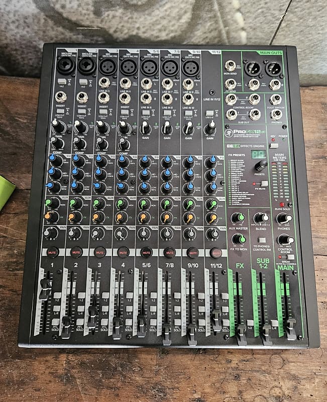 Mackie ProFX12v3 12-Channel Effects Mixer 2020 - Present - Dark Gray image 1