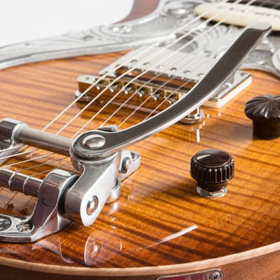 Spalt Instruments 624 Burst Custom Electric Guitar, Mahogany & Flamed Maple image 6