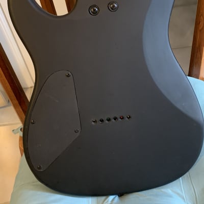 Laguna Strat  Flat Matte Black 3/4 Scale Electric Guitar w/ New Nylon Gig Bag. image 7