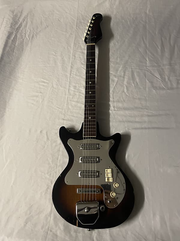 Kingston Hound Dog Taylor 3 Pickup Electric Guitar MIJ Japan 1960s - Sunburst image 1