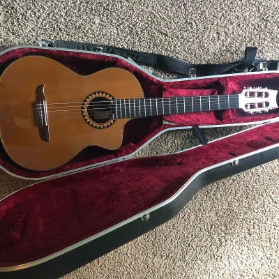 Amalio Burguet Picasso Nylon Acoustic Electric Guitar with Hard shell Case for sale