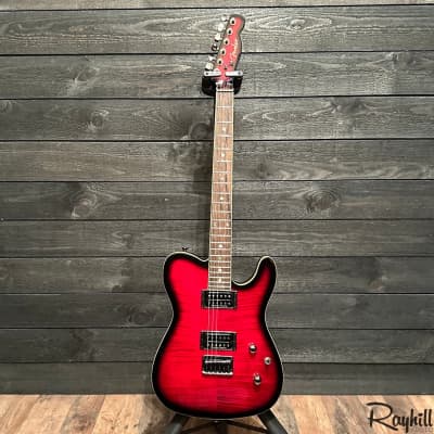 Fender Special Edition Custom Telecaster Red Burst Electric Guitar FMT image 15