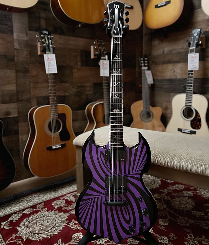 Wylde Audio Barbarian Custom Purple Blizzard Bullseye w Wylde Audio Barbarian Custom Purple Blizzard Bullseye w