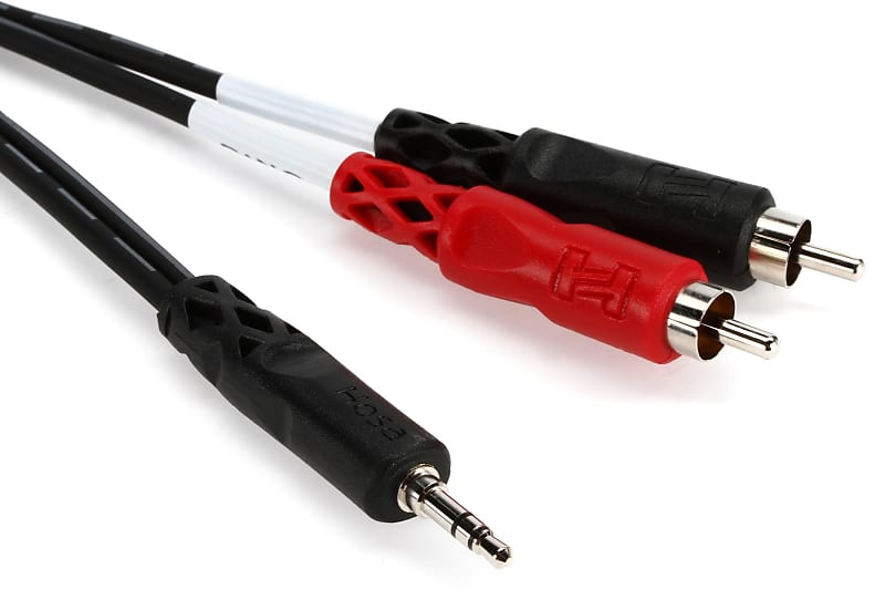 Hosa CMR-225 Stereo Breakout Cable - 3.5mm TRS Male to Left and Right RCA Male - 25 foot image 1