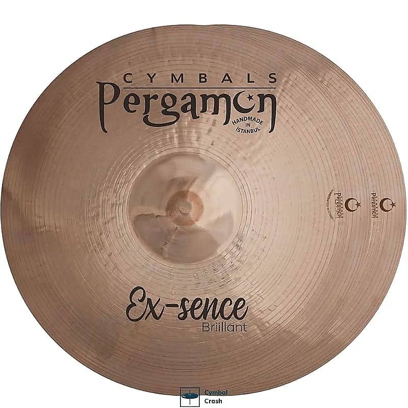 Pergamon Cymbals Ex-Sence Series Brilliant 10" Dark Hi-Hats (Pair) image 1