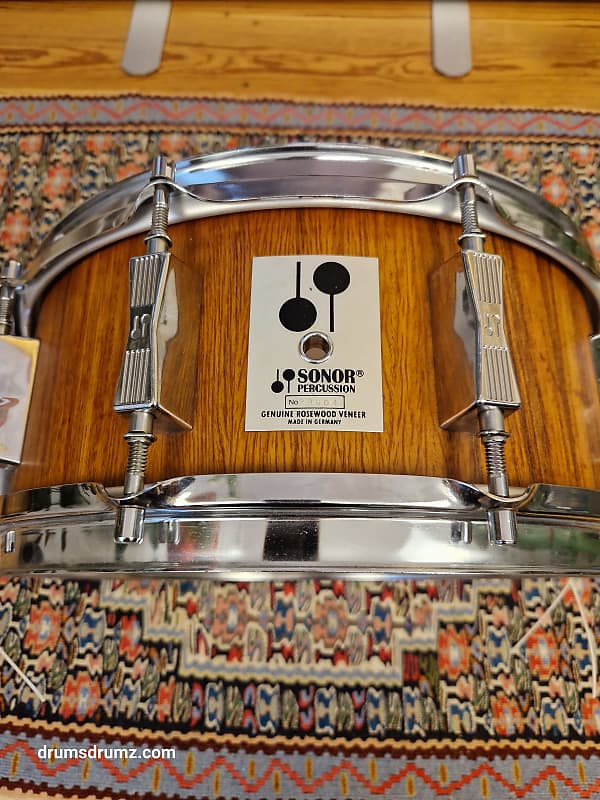 SONOR Phonic D515 snare drum Genuine Rosewood Veneer 14x5.75