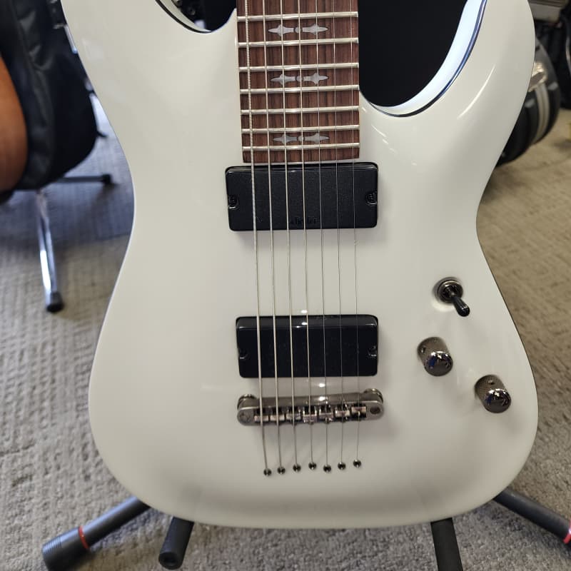 Schecter Diamond Series Adicts Pete Dee White/Black/Chrome | Reverb