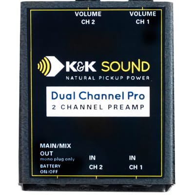 K&K Sound Dual Channel Pro Two Channel Guitar Preamp/EQ image 1