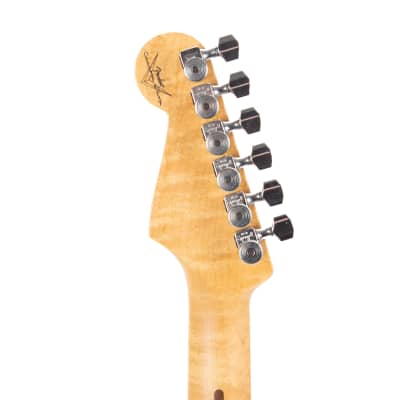 2005 Fender Custom Shop Custom Classic Player V Neck Stratocaster Electric Guitar, Midnight Blue, CZ51832 image 9