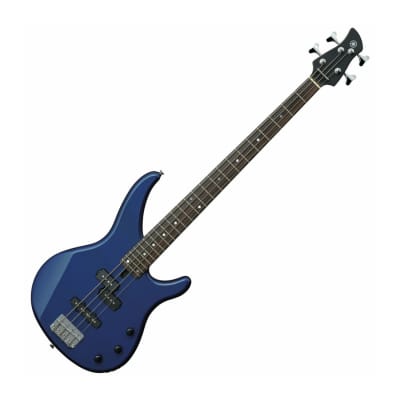 Yamaha TRBX174 4-String Electric Guitar (Deep Metallic Blue) image 2