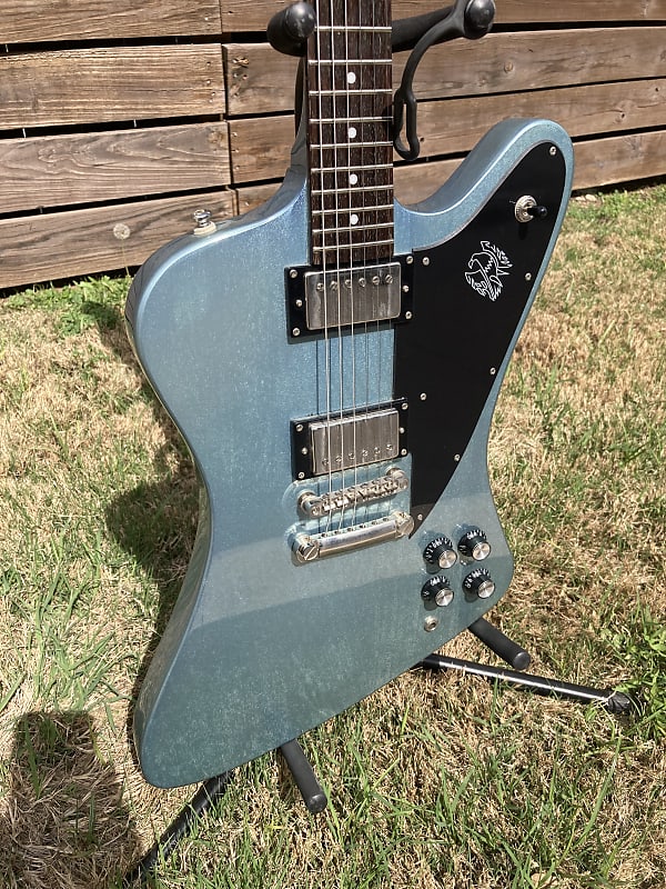 Epiphone Custom Shop Firebird HH Pelham Blue electric guitar - Pelham Blue  Lake Placid