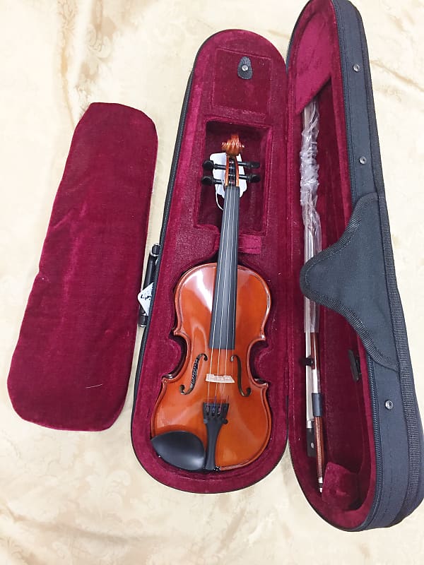 Celestini 1/2 Size (12") Student Violin Gloss Finish-Real Wood/Ebony-Shop Setup! image 1